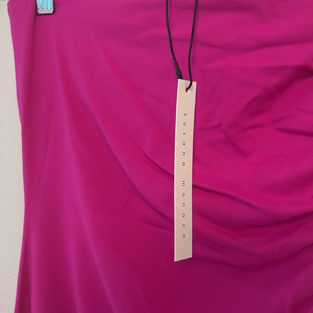 NWT Susana Monaco Gathered Side Tube Dress | Size M - Picture 9 of 9